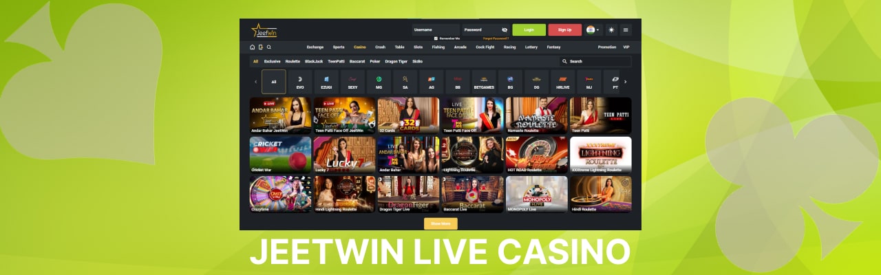 Jeetwin live casino