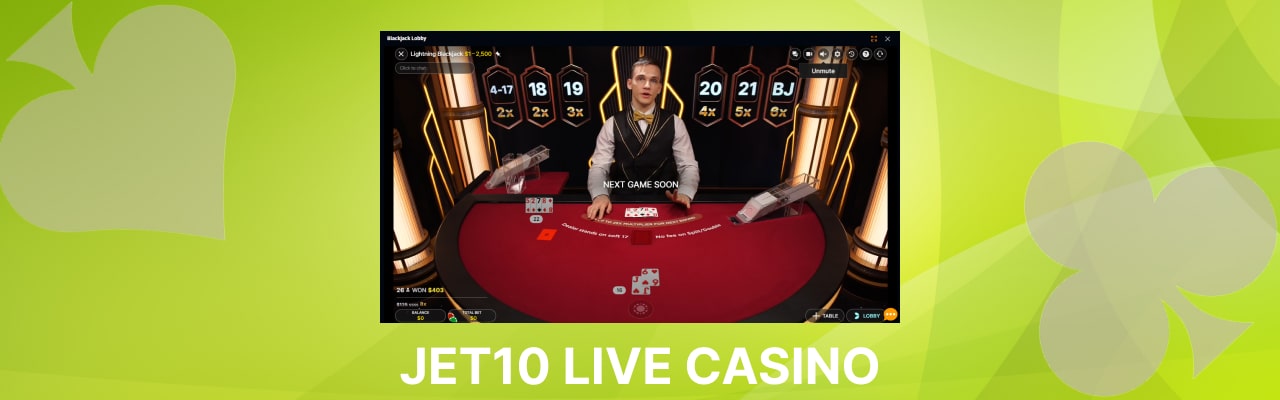 Jet10 live casino