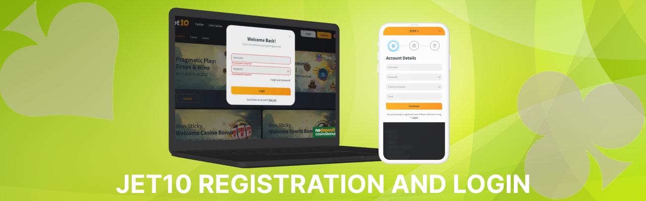 Jet10 registration login