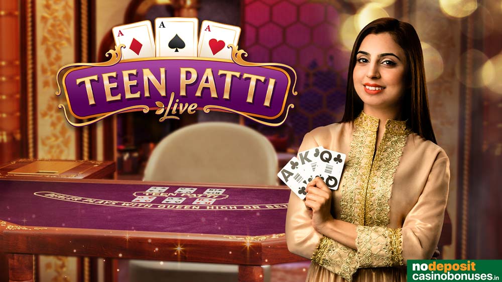 teen patti live online casino dealer holding cards