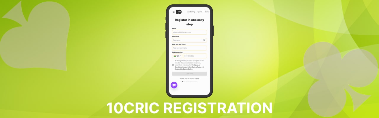 10Cric registration