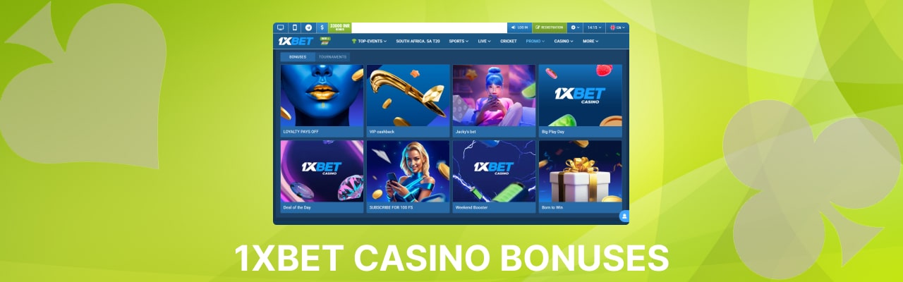 1xbet online casino bonuses