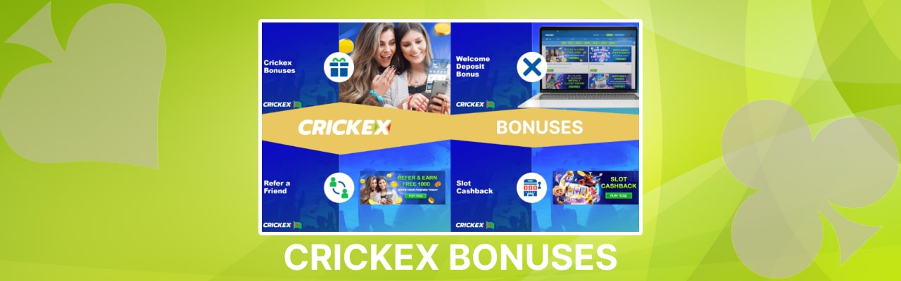 Crickex bonuses