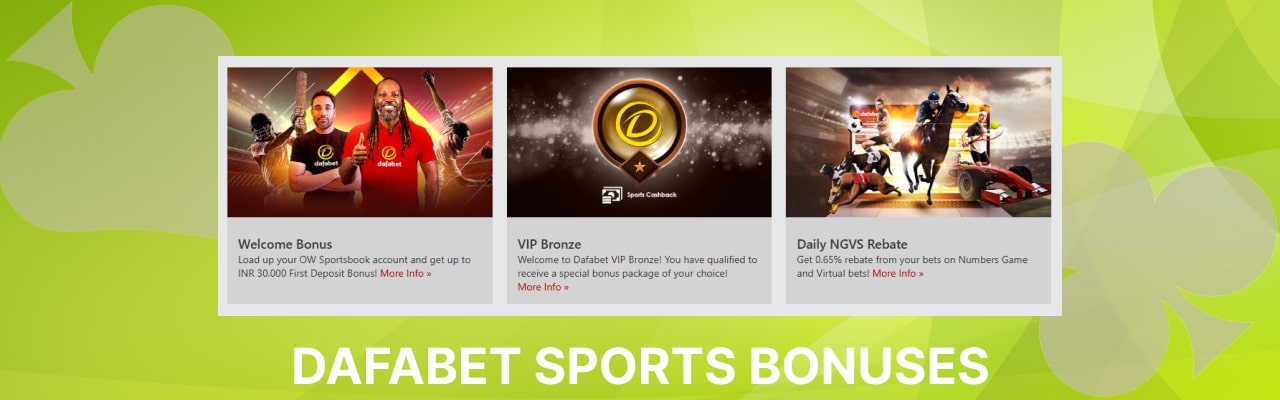 Dafabet sports bonuses promotions