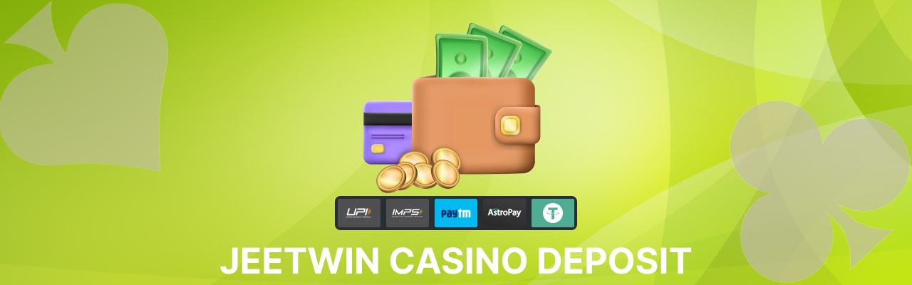 Jeetwin casino deposit methods