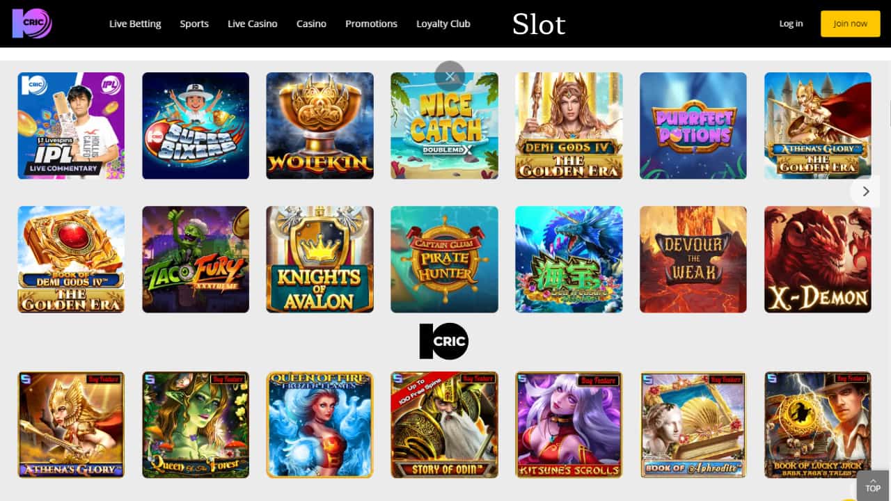 10cric slot games