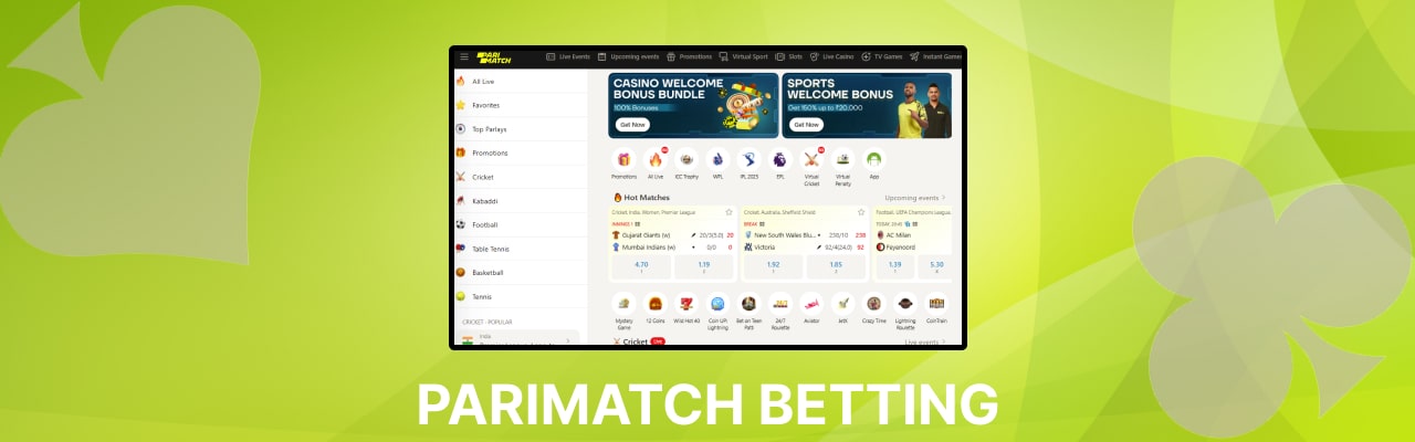 Parimatch betting in india