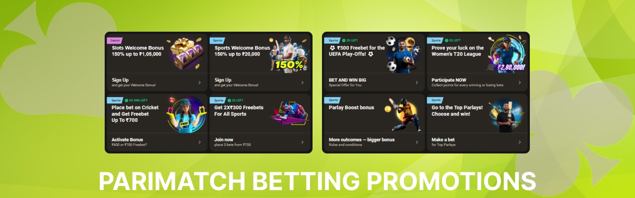 Parimatch betting promotions