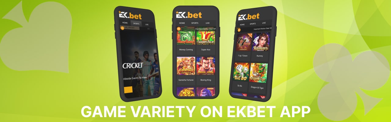 Ekbet app games