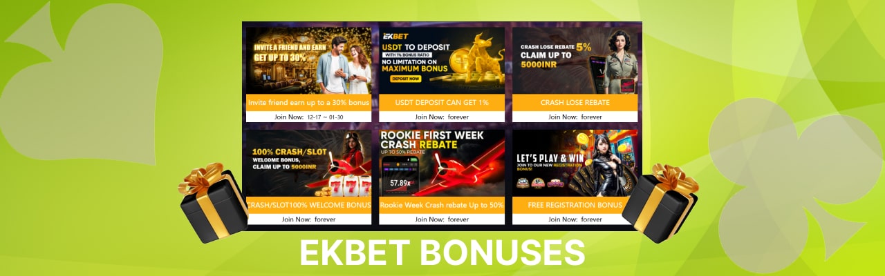 Ekbet bonuses