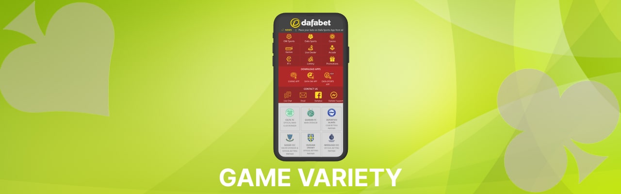 Dafabet app games