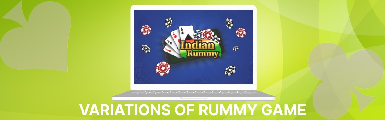 Variations of online rummy game