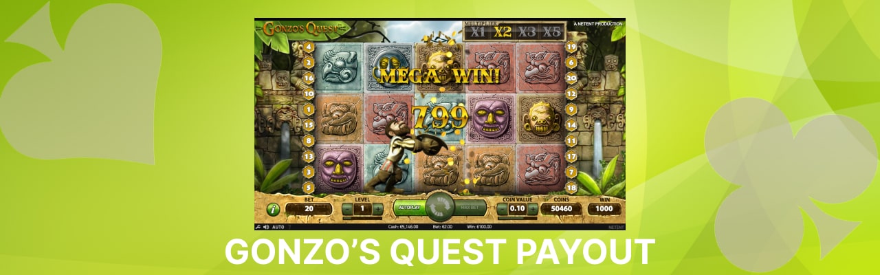 Gonzos quest payout ratio and volatility