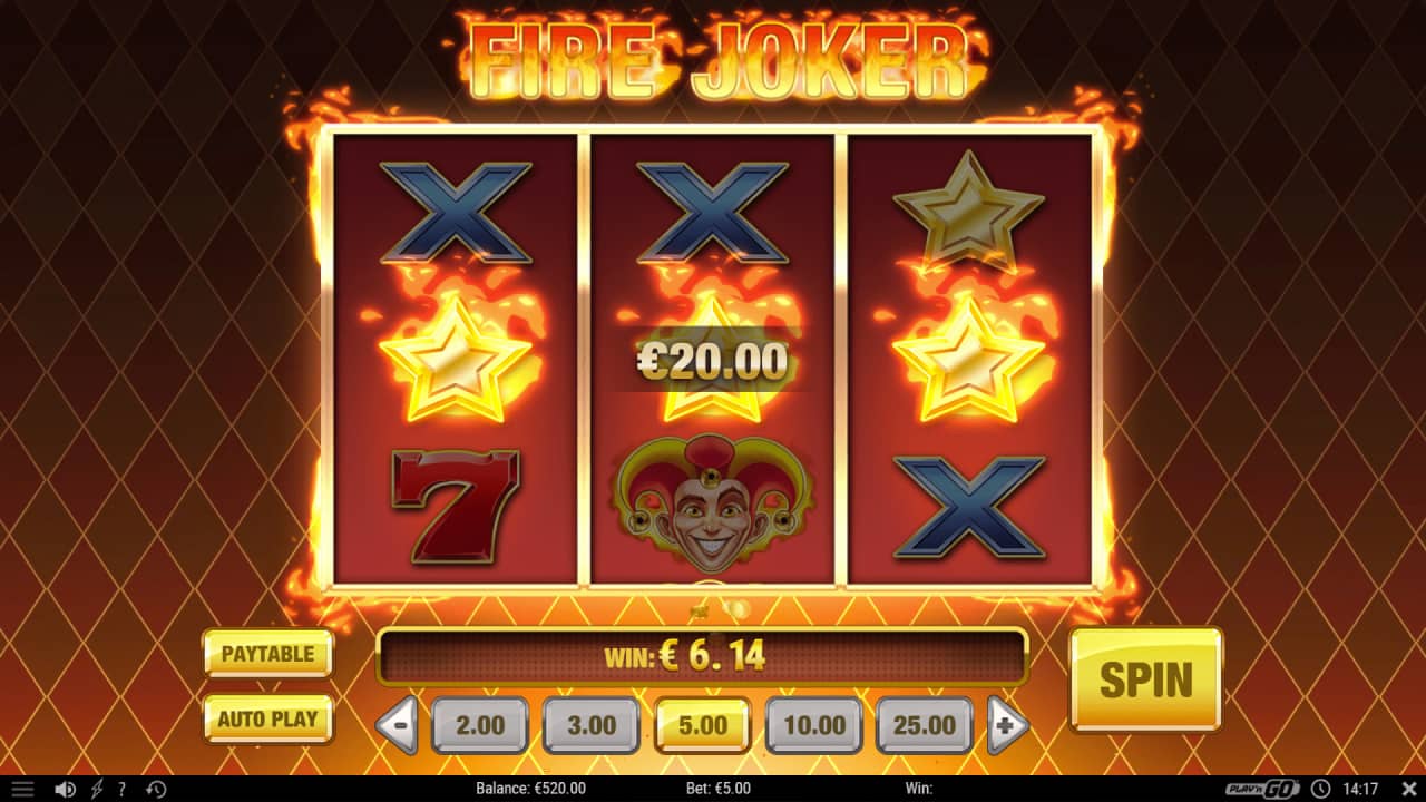 Fire Joker slot paytable