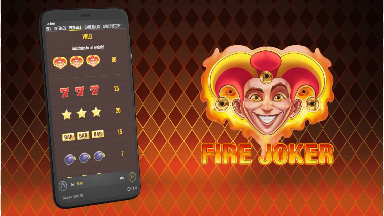 Fire Joker slot game on mobile