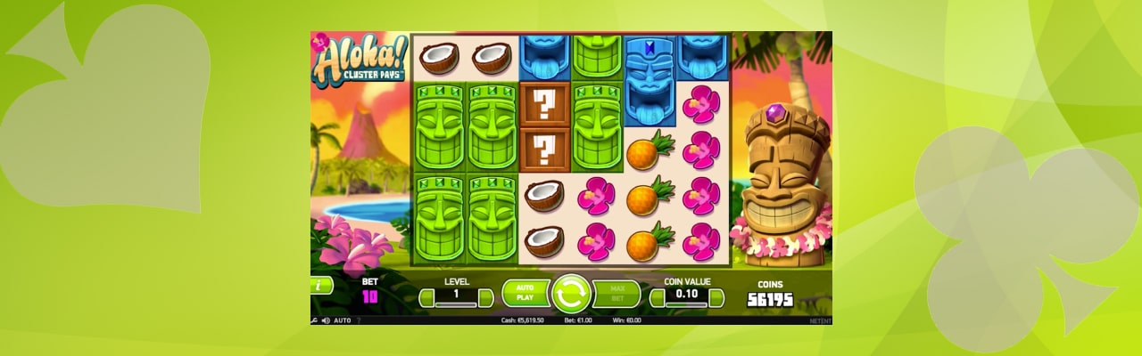 Play aloha cluster pays slot