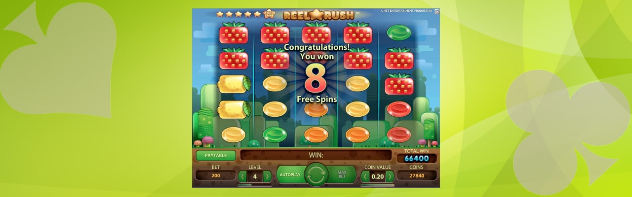 Play reel rush slot game