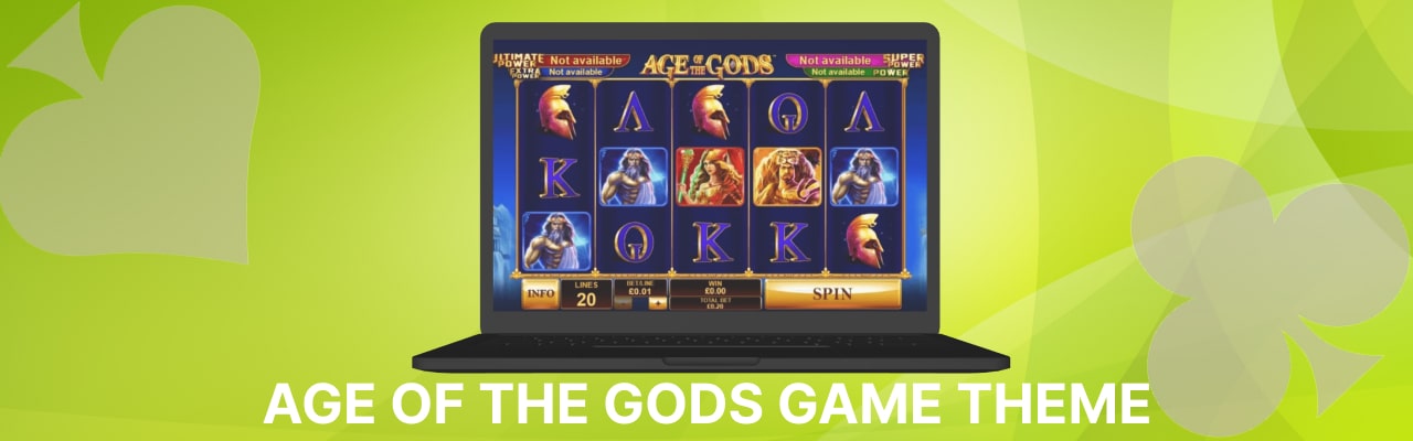 Age of the gods slot game theme