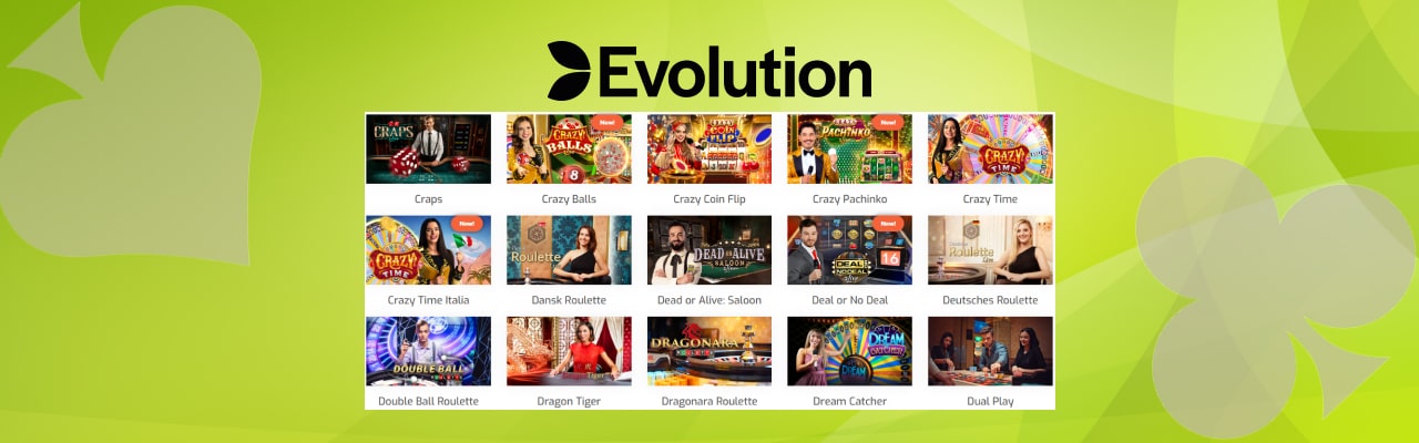 Live games by evolution