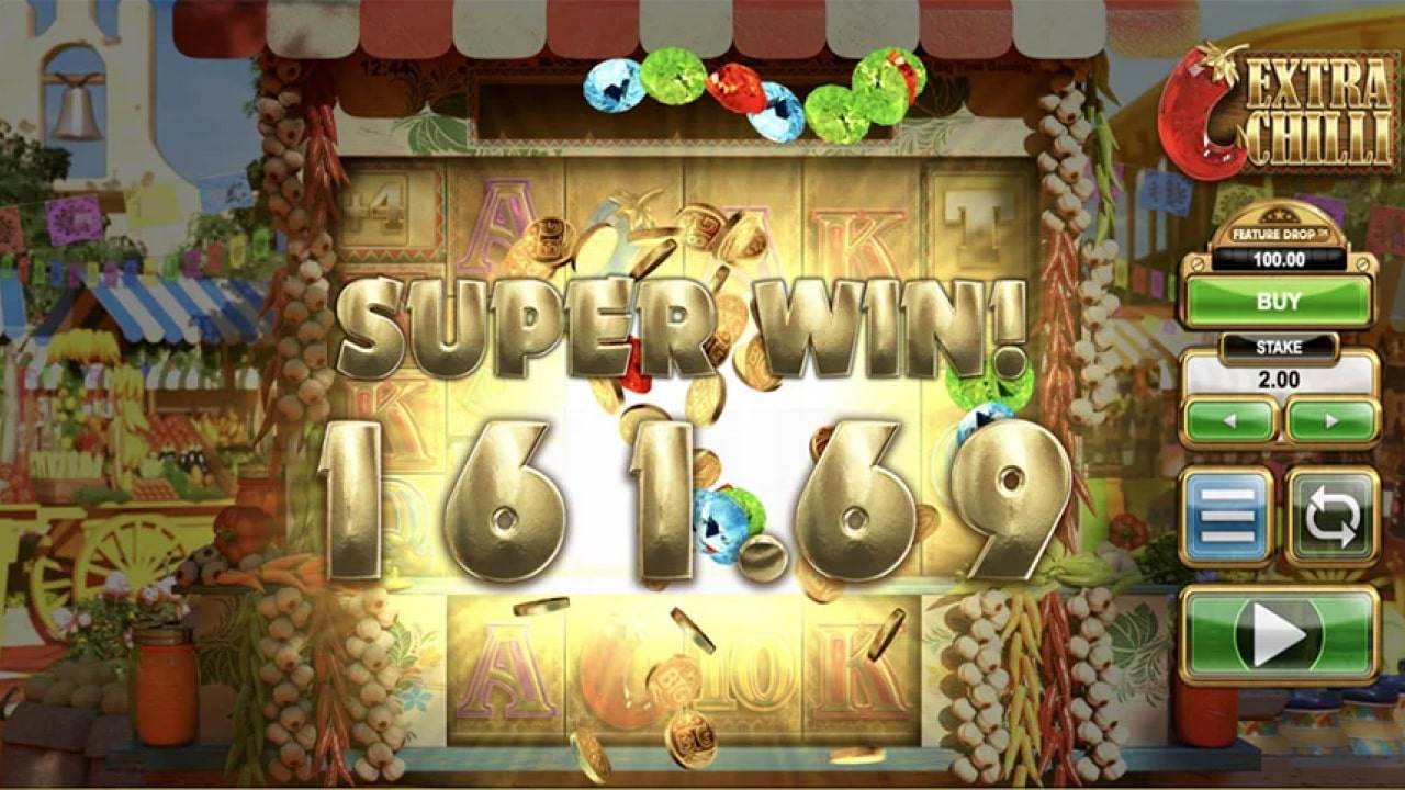 Extra Chilli slot game super win