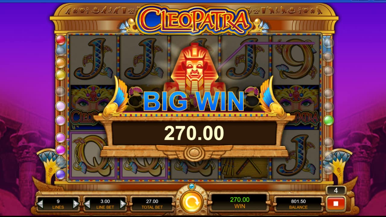 Cleopatra online slot game