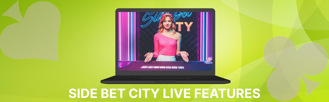 Side bet city live game features