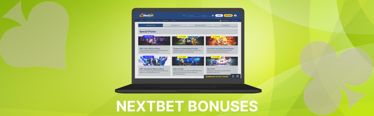 Nextbet bonuses