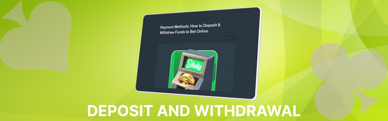 Stake deposit and withdrawal options