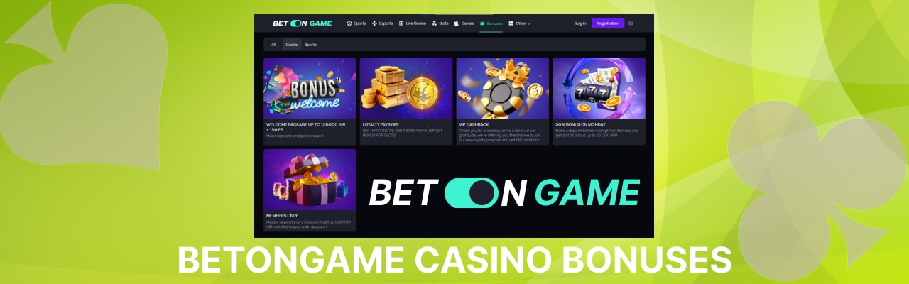 Betongame casino bonuses