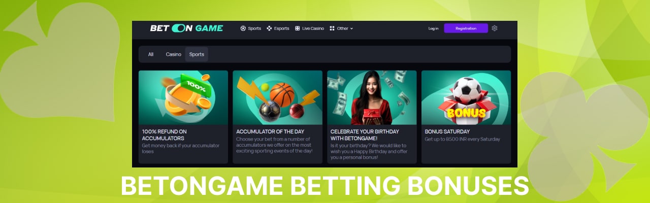 Betongame betting bonuses