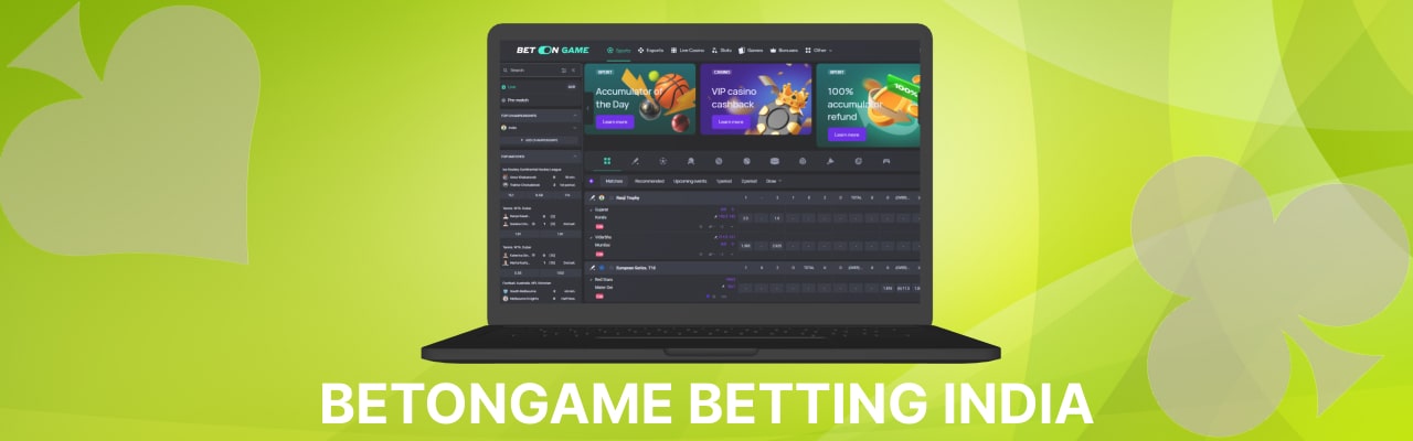 Betongame online betting india