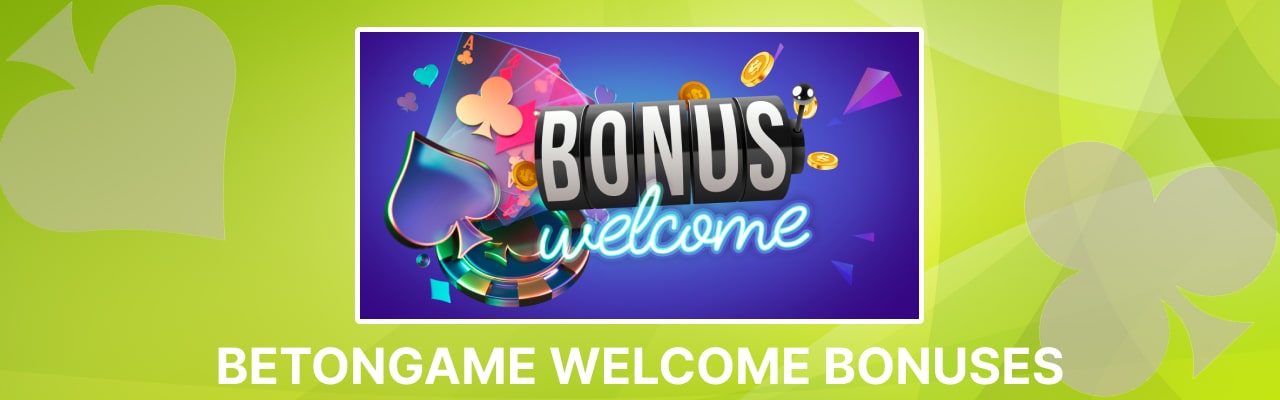 Betongame welcome bonuses