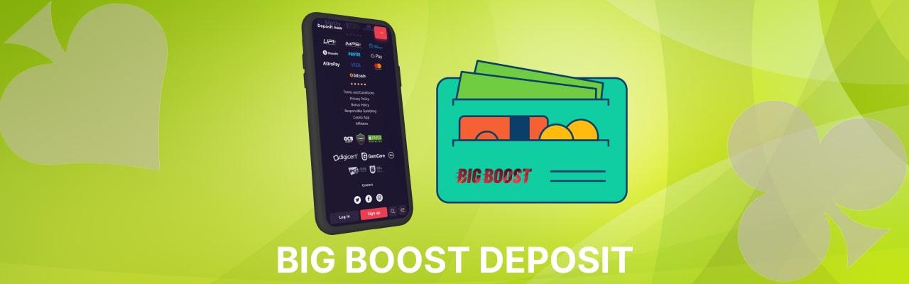 Deposit on big boost betting app